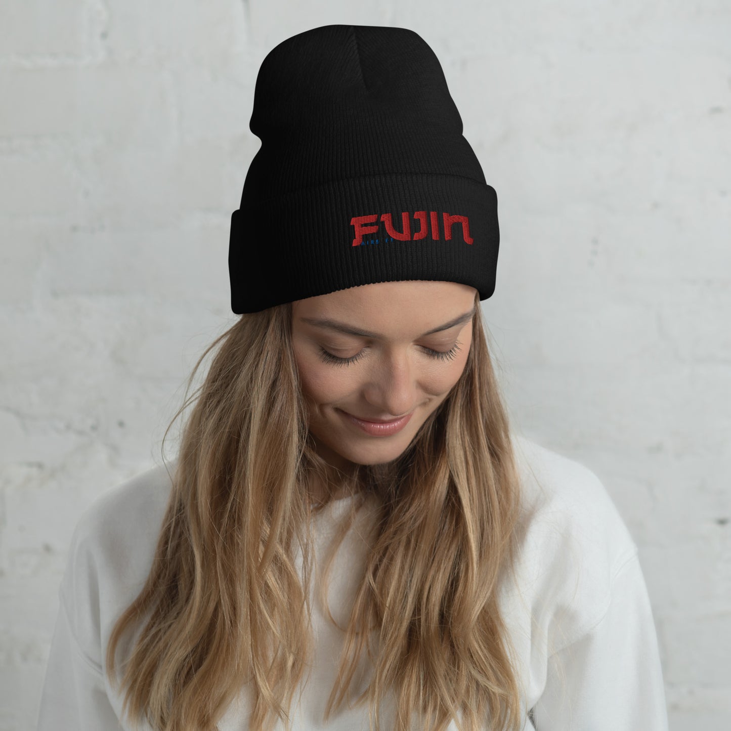 Fujin Cuffed Beanie (Embroidery)